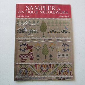 Sampler & Antique Needlework Quarterly Magazine Winter 2014 Issue #77